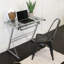 Bryanna Glass Top Metal Base Computer Desk-22494029