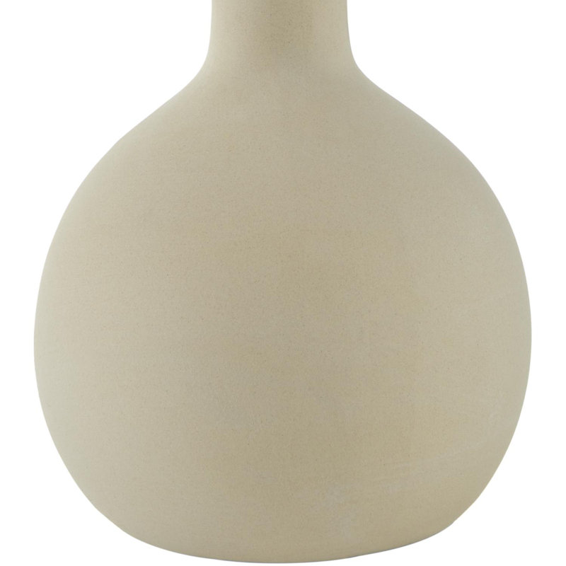 Lampe de table Canvey Maura, Crème, crème, Beige, H 15 po x l 9 po x P 9 po