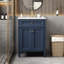 Meuble-lavabo de salle de bain avec 2 portes et tiroir coulissant