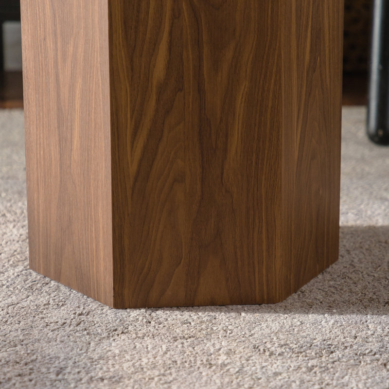 Table basse Hexagon, Noyer