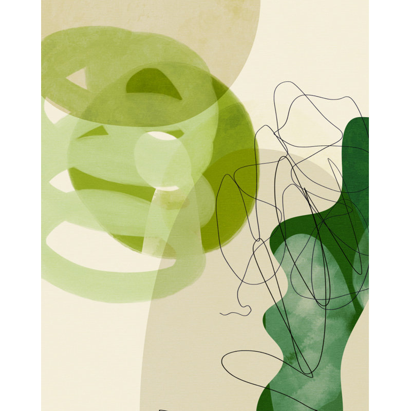 Painted Lines Green 3 Kopie, 50.8 cm H x 76.2 cm W