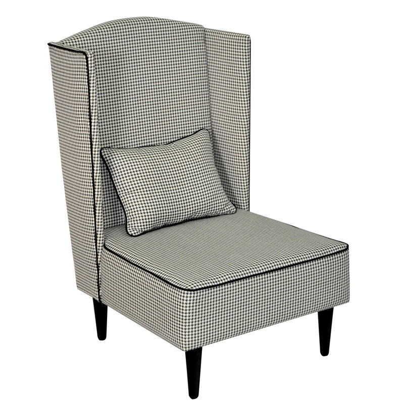Pastel Upholstered Wingback Chair