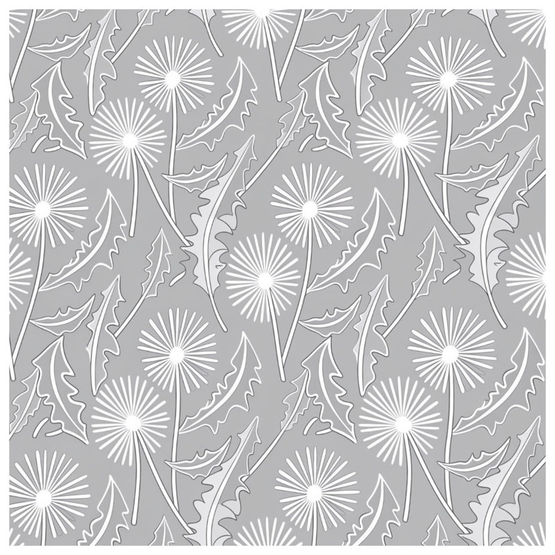 Édredon à motif de feuilles de pissenlit, Lit simple