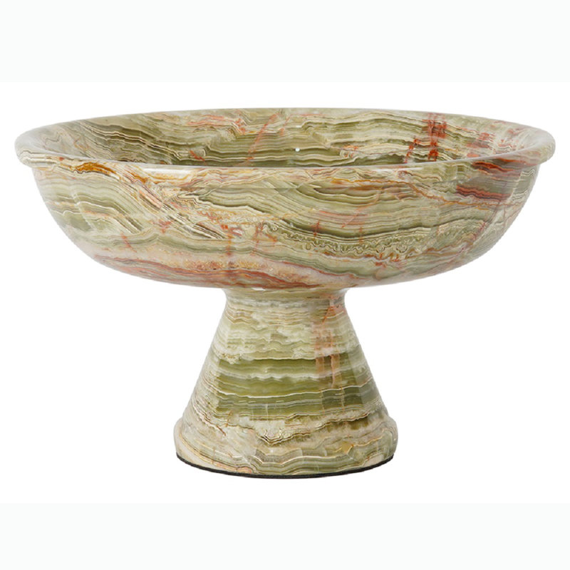 Marmor Krafts 1 Marble Fruit Bowl, Green