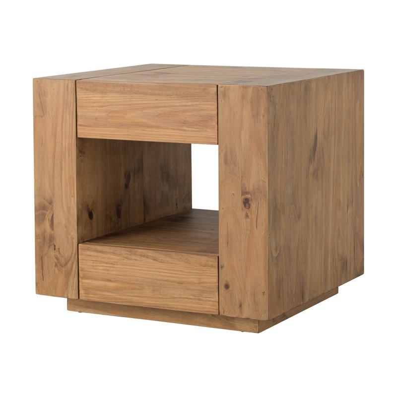 Table de bout, finition chêne