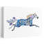 Courir, patchwork, cheval, abstrait, cheval moderne, paysage, nature, art mural-129092609
