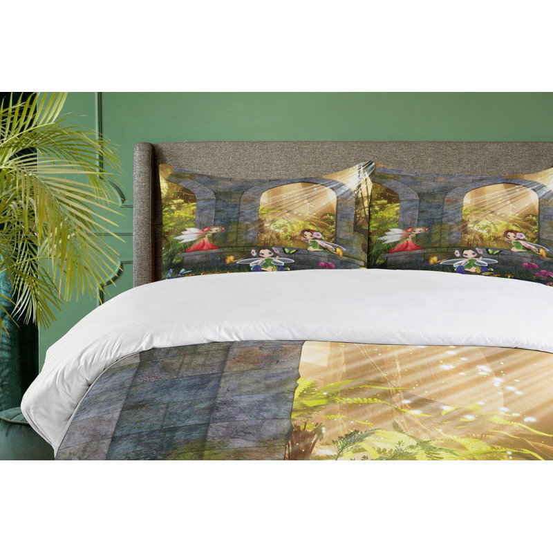 Polyester Floral Duvet Cover