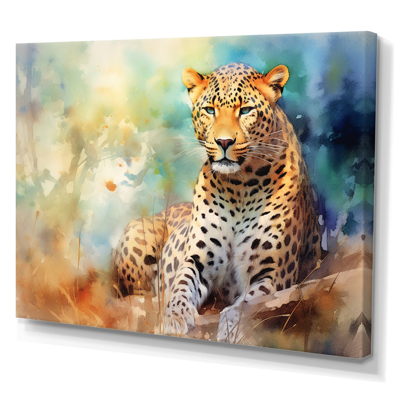 Leopard Grace III, reproduction d'art sur toile, Toile tendue, H 30 po x l 40 po
