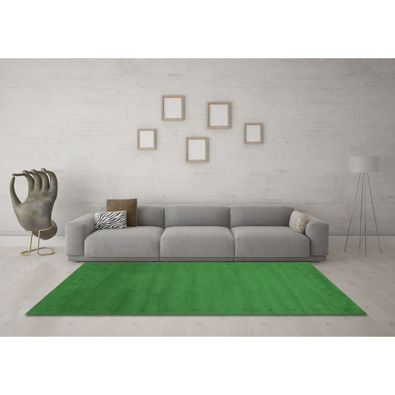 Washable Abstract Indoor Rug, Square 8'
