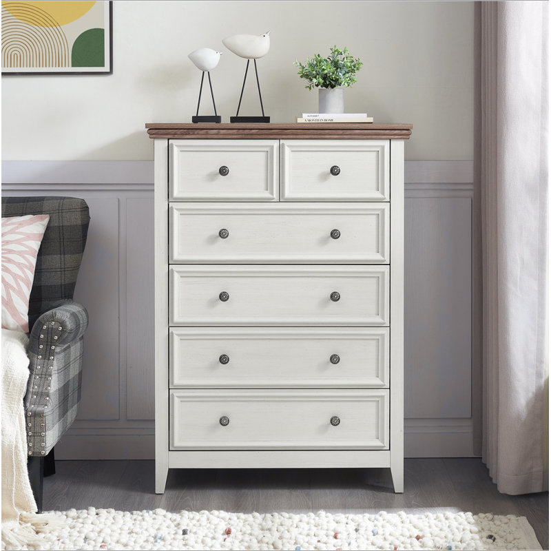 Commode moderne à 6 tiroirs, commode à tiroirs et rangement à vêtements pour le salon