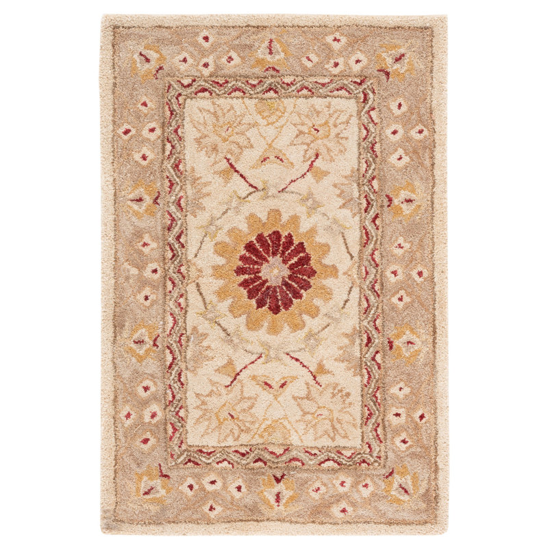 Tingley Hand Tufted Wool Pile Oriental Rug, Rectangle 2' x 3'