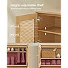 10 Pair Shoe Storage Cabinet, Beige