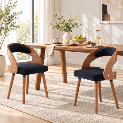 Upholstered Side Chairs with Padded Back