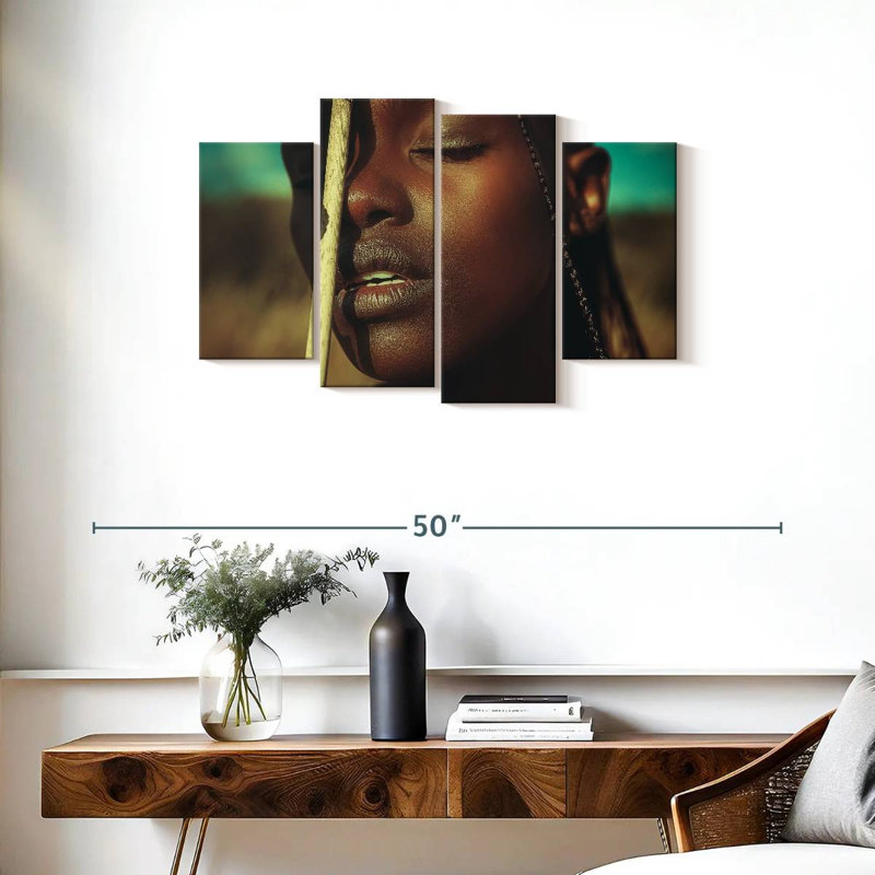 Femme noire expressive Leisha, H 22 po x l 36 po