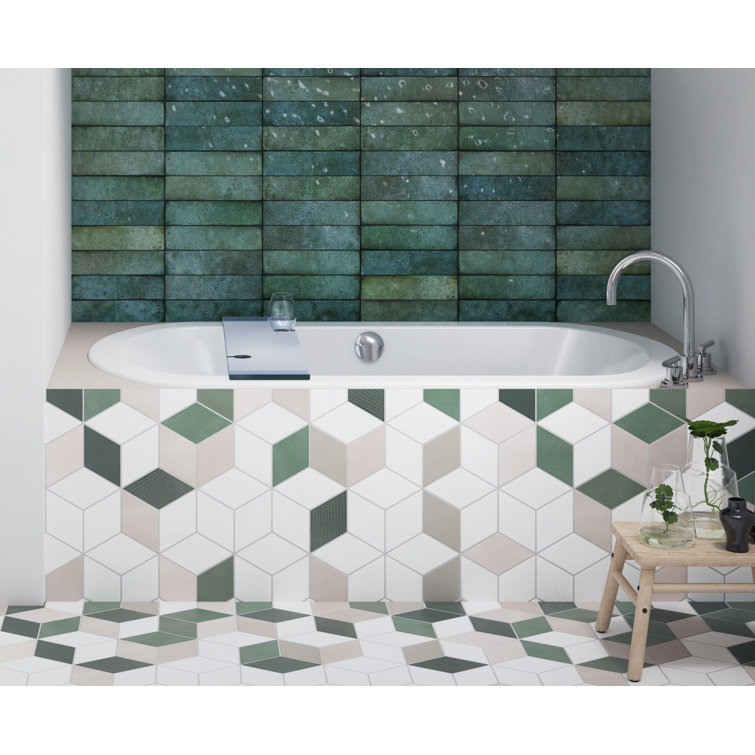 Anza™ Salon Chromatherapy 72" x 42" Drop in Combination Bathtub