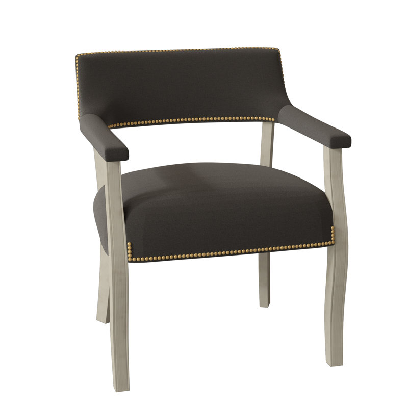 Thayer Armchair, Alabaster (3157 73), Espresso, Aged Bronze