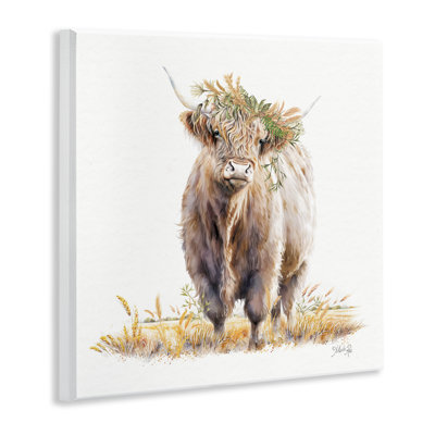 Ollie the Highland Cattle Wall Plaque, design by Marla Rae