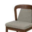 Ensemble de salle à manger moderne scandinave pour 4 personnes avec chaises rembourrées en bois d'hévéa Liora-133012160-133012162