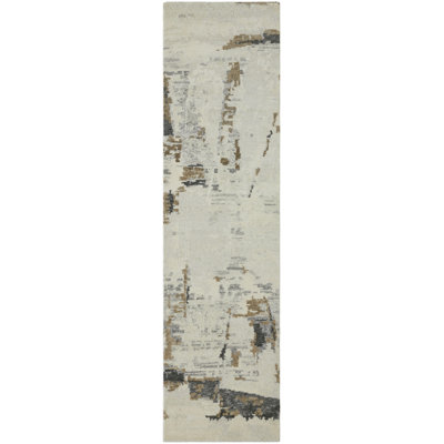 Tempo Urban Fossil Hand-Knotted Wool Area Rug