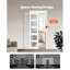 Sliding Pocket Door 36" x 80" 5-Lite Frosted Glass Single Sliding Door-118010694