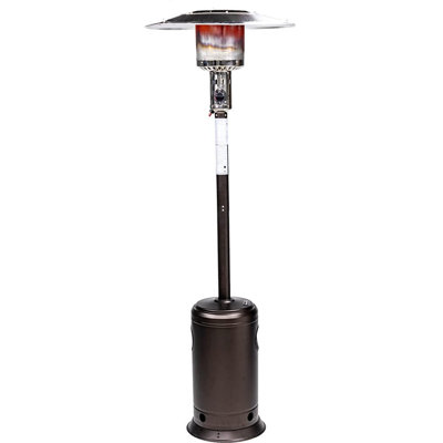 Chauffe-terrasse d'extérieur au propane 47000 avec roues, brûleur en acier inoxydable de 88 pouces pour la réception, le restaurant, le jardin, la cour - Portable de 88 pouces, cour, restaurant