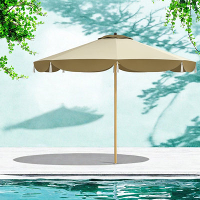 Parasols de patio Upf 50+, abat-jour moderne en acier 8,7 pi pour la terrasse