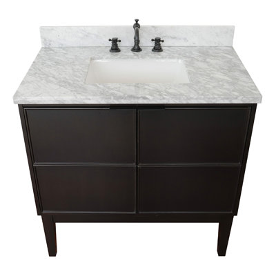 Ensemble de meuble-lavabo de salle de bain simple 37 po Esmeyer