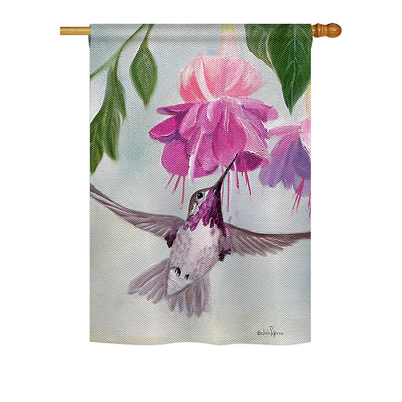 Drapeau de jardin en polyester 3,3 x 2,3 pi Tello, H 40 po x l 28 po