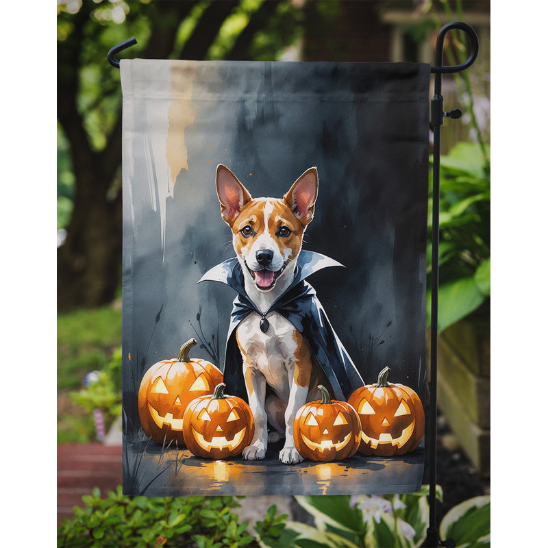 Drapeau de jardin chiot Halloween, Basenji