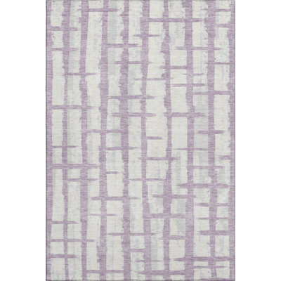 Premium Machine Washable Prisco Lavender Rug
