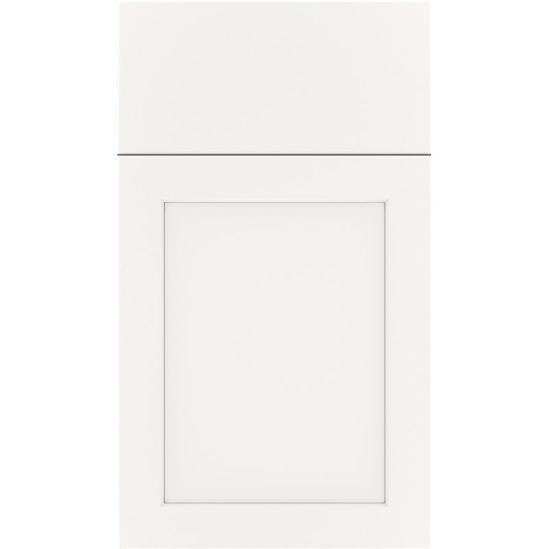 Échantillon de porte à accès complet Dwelling Staunton, Satin Whitecap, Bois manufacturé (thermofoil)