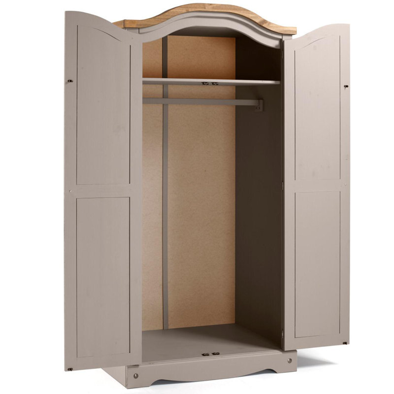 Bridewell 2 Door Wardrobe, Grey