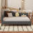 L-Shaped Linen Daybed, with Solid Wood Legs-924503772-924503773