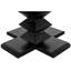 Zig-Zag Round Mahogany Wood Dining Table-69367115-20722974