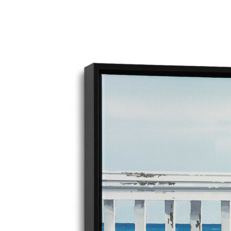 «Beach Things» par John Rossini, reproduction d'art, L 24 po x H 18 po, Noir, Toile avec cadre