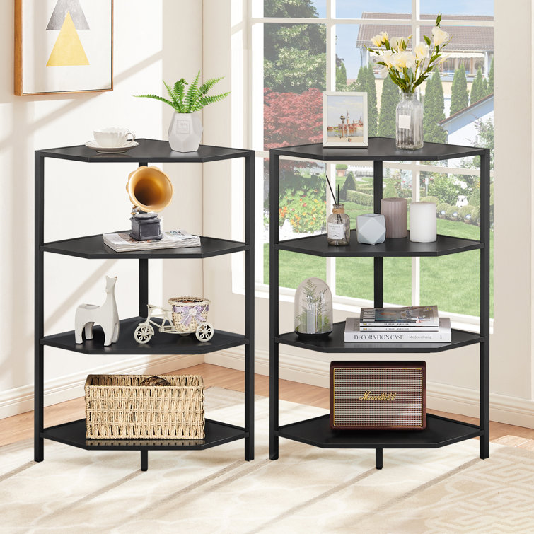 Kempst 31'' Tall Corner Bookcase Set