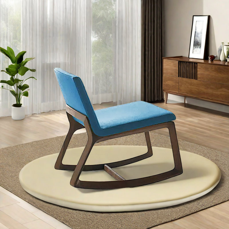 Chaise berçante moderne simple, Bleu