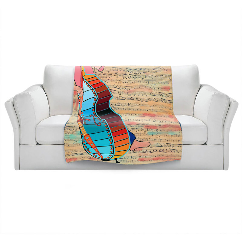 Hand Woven Throw Blanket, 51" x 60"