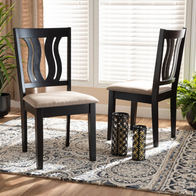 45.47cm H Polyester Blend Upholstered Slat Back Side Chair