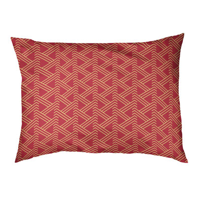 Chen Geometric Polyester Pet Bed