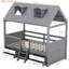 Structure de lit simple en bois, gris-616246237-616246238