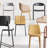 Between Us 19'' H Tufted Genuine Leather Upholstered Side Chair-94577234