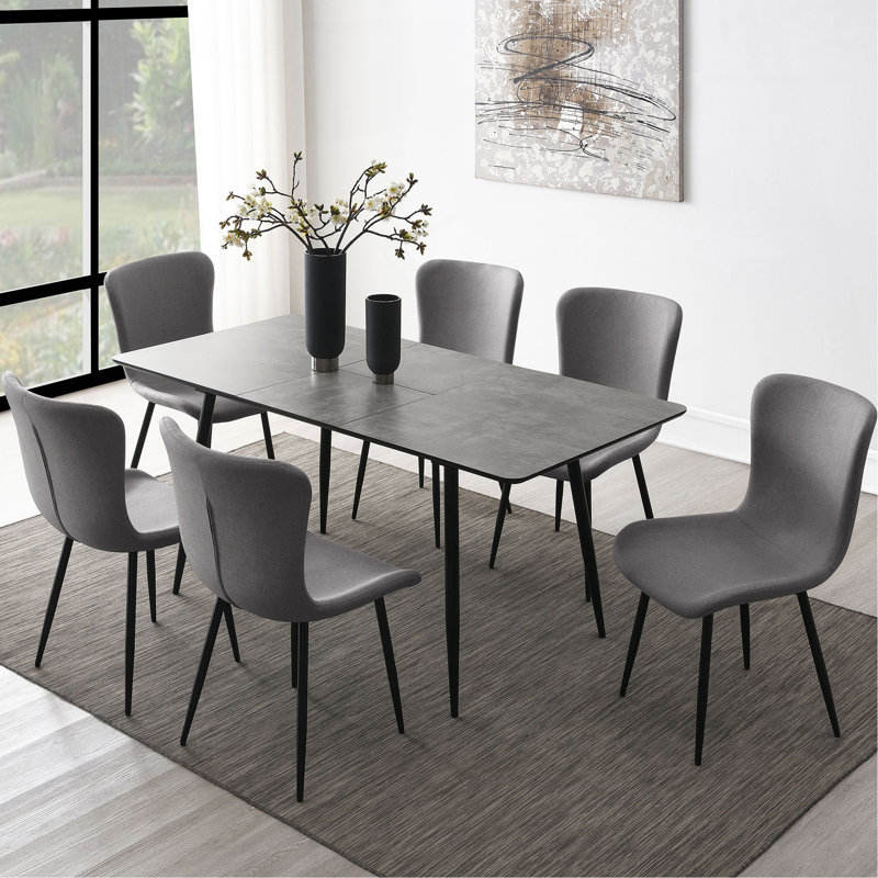 Ensemble de 2 chaises d'appoint rembourrées Grant