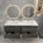 70.4'' Double Bathroom Vanity with Plastic Top-232566090