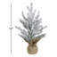 Mini sapin de Noël artificiel enneigé 12 "avec base en jute