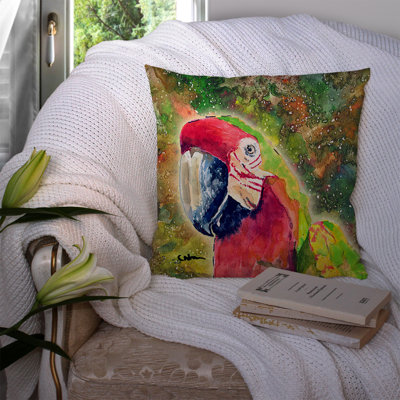 Parrot Outdoor Throw Pillow