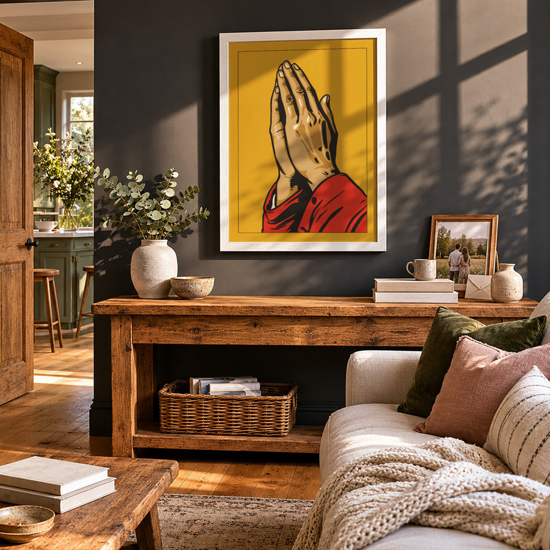 Prayer and Devotion Religious - Framed Print