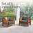  Barton Outdoor Patio Chairs Set of 2 - Weather-Resistant Eucalyptus Wood Armchairs with Thick Cushions - Modern Outdoor Furniture Set for Patio, Porch, Deck, or Poolside (Natural)-1282104353