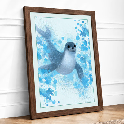 Seal In Blue Coastal - Print