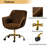 Clio Task Chair with Height Adjustable and Velvet Upholstery-94342251
